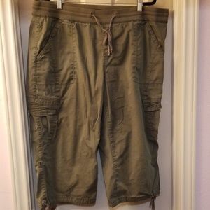 Supplies by Unionbay Harriet Roll-Tab Capri Olive